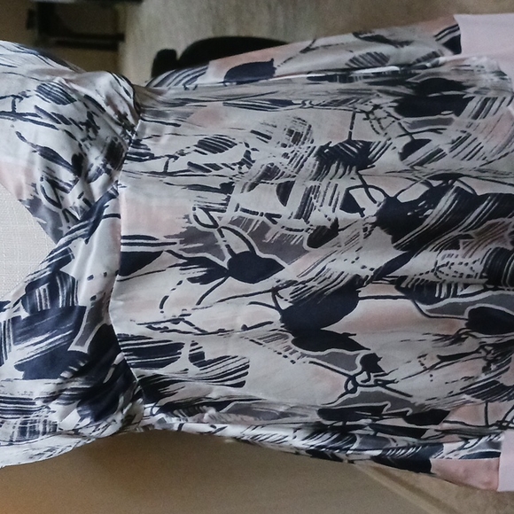 GLAM PRINTED SILK SLIP-STYLE CHEMISE TOP/ SEXY NIGHTY - Picture 2 of 9